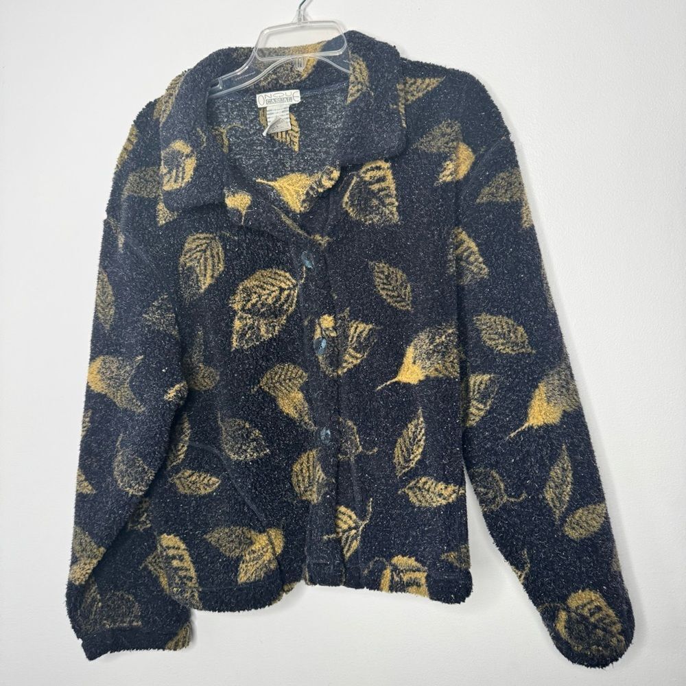 Vintage Onque Casual Navy and Yellow Jacket size XL